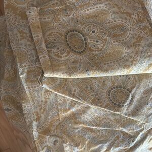 Pottery barn viola duvet with 2 standard shams